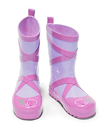 toddler girl matching rain coat and boots