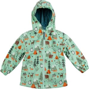 Stephen Joseph Outdoor waterproof cotton-lined raincoat for toddler boys with hood