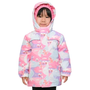 Jan & Jul Snow Fox kids ski jacket for girls, colorful winter jacket for skiing and snow play