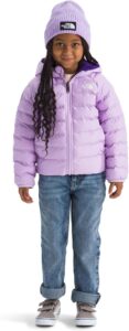 The North Face Kids' Reversible Perrito insulated hooded jacket for girls