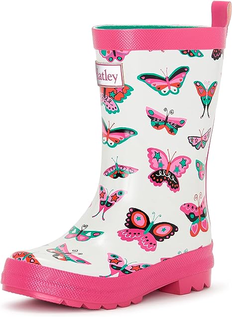 toddler girl matching rain coat and boots