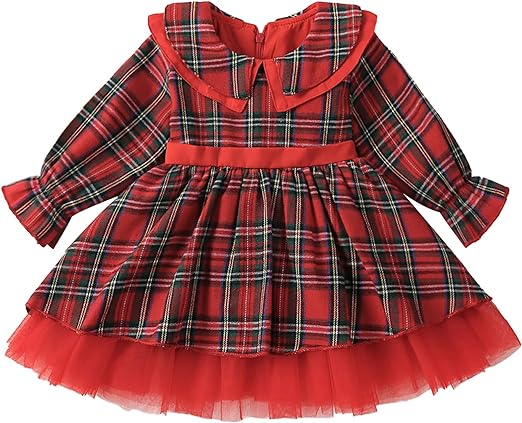 Red Plaid Christmas Dress