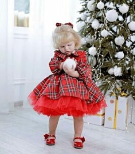 Red Plaid Christmas Dress