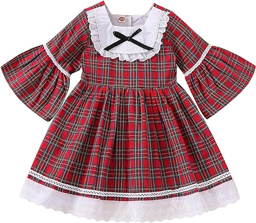 Red Plaid Christmas Dress