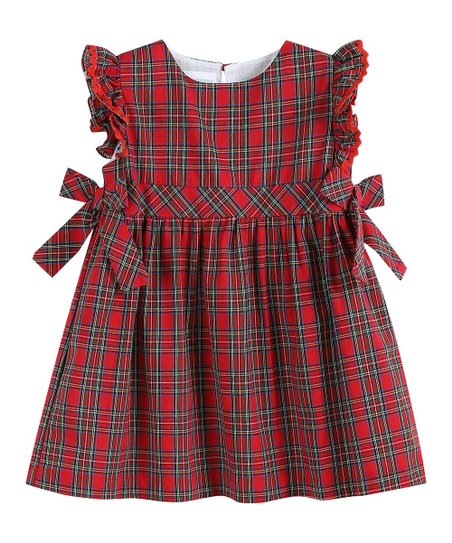 red plaid christmas dress
