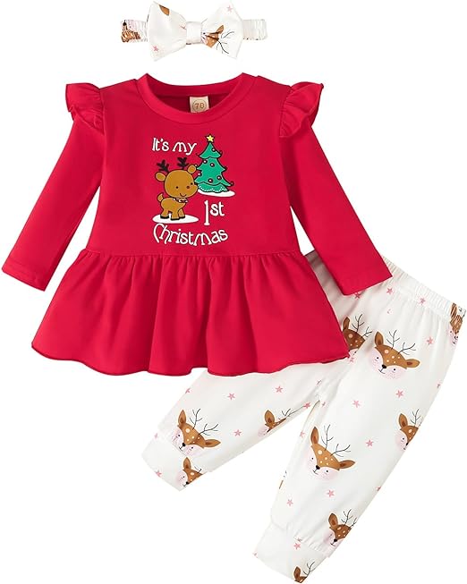 Baby Girl First Christmas Outfit