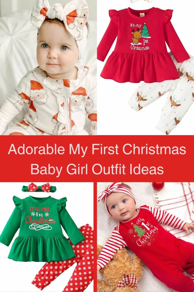 My First Christmas Baby Girl Outfit