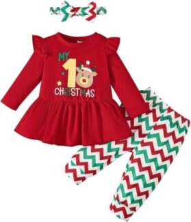 My First Christmas Baby Girl Outfit