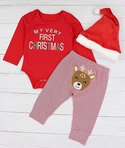 My First Christmas Outfits For A Baby Boy