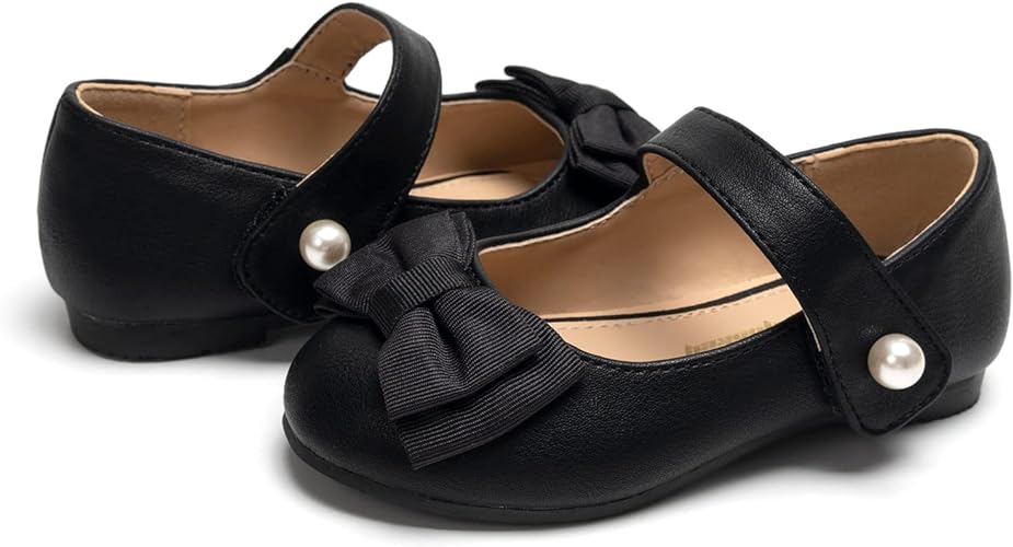 Best Toddler Girl Black Dress Shoes With A Bow