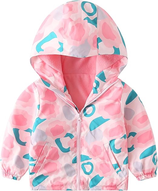 Fleece Lined Rain Jacket For Your Toddler Girl