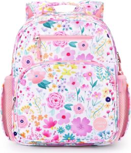 Mibasies kids backpack for girls with insulated lunch pocket and school storage