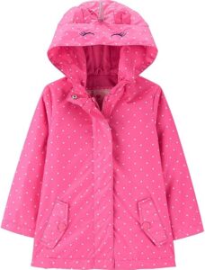 fleece lined rain jacket for your toddler girl