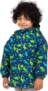 Fleece Lined Rain Jacket For Boys