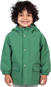 Fleece Lined Rain Jacket For Boys