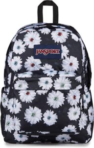 JanSport SuperBreak Plus Backpack with padded laptop sleeve, front organizer pocket, and water bottle pocket for school and everyday use