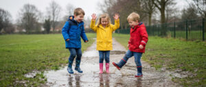 fleece lined rain jackets for kids