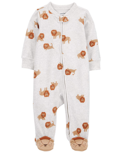 Baby Boy Footed Fleece Pajamas
