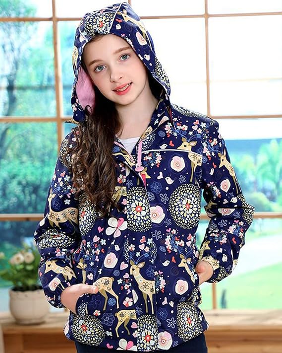 Fleece Lined Rain Jackets For Girls