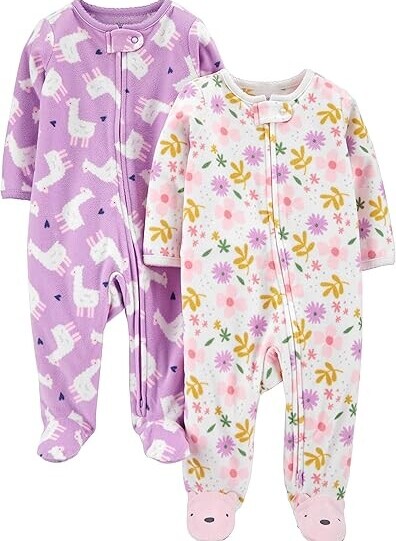 baby girl fleece pajamas