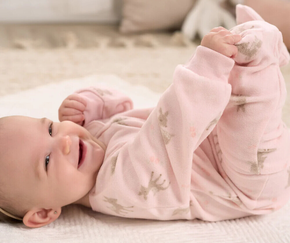 baby girl fleece pajamas