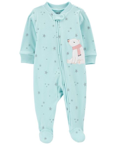 baby girl fleece pajamas
