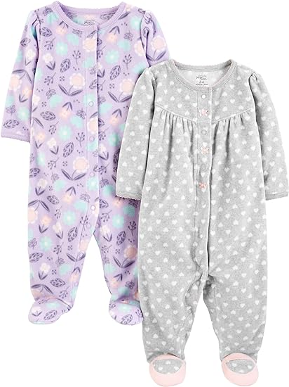 baby girl fleece pajamas