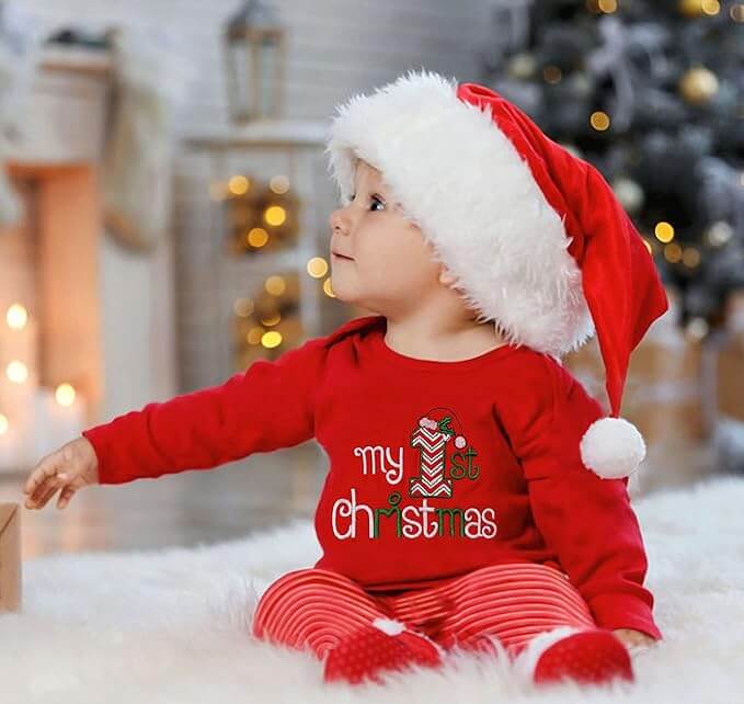 baby girl Christmas pajamas
