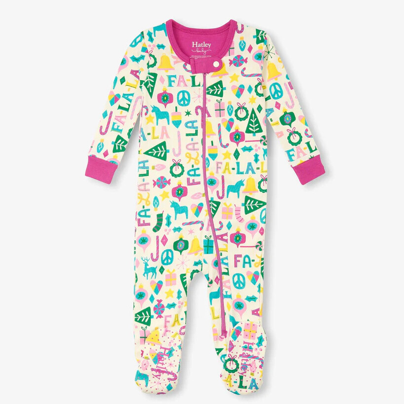 baby girl Christmas pajamas