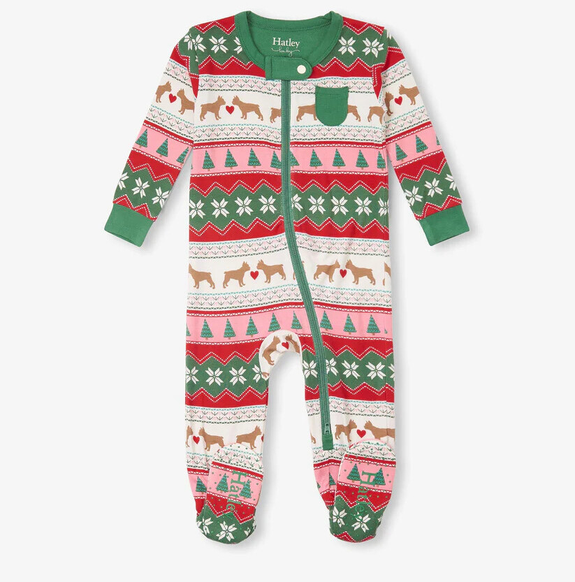 baby girl Christmas pajamas
