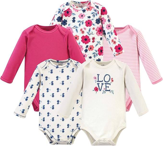 Organic Baby Girl Long Sleeve Onesies