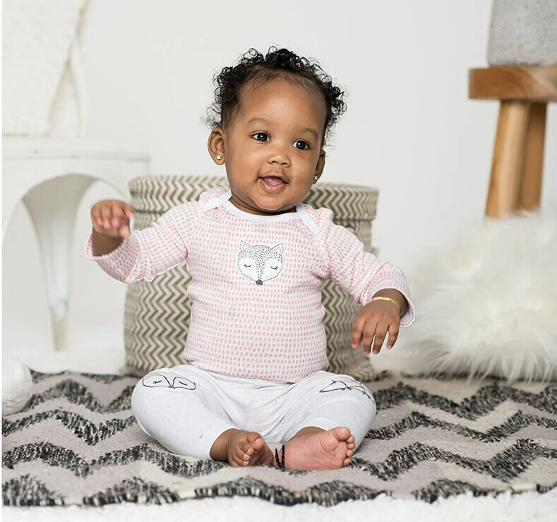 Organic Baby Girl Long Sleeve Onesies
