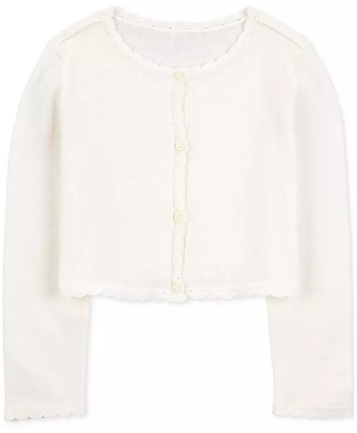 toddler girls white cardigan sweater
