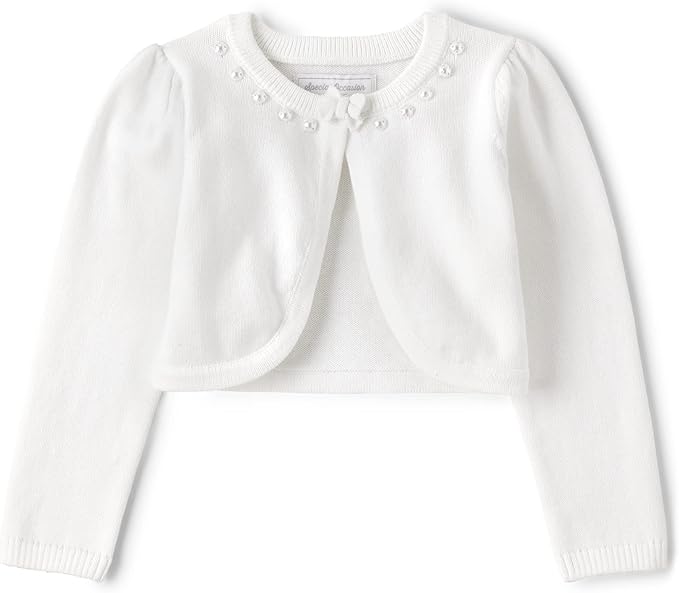 toddler girls white cardigan sweater
