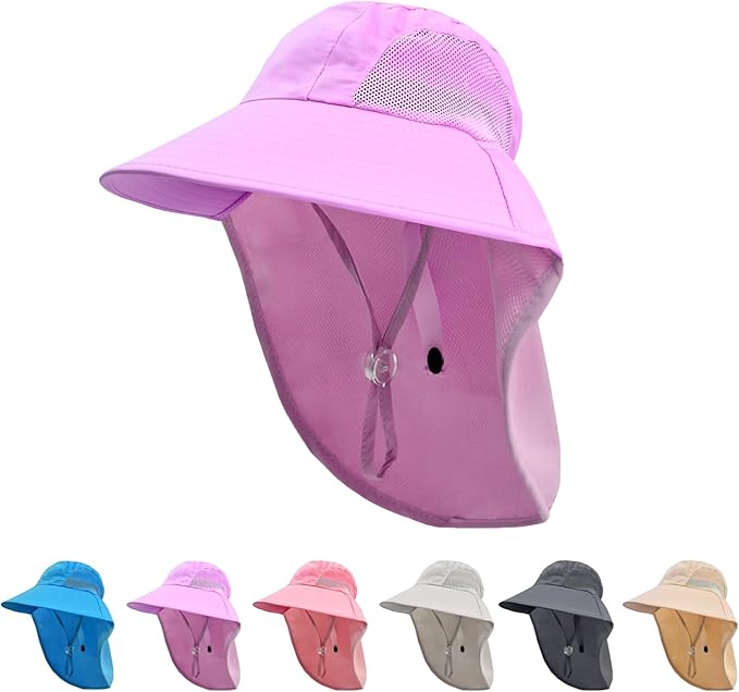 Kids Sun Hats With Neck Protection