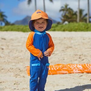 UV SKINZ one-piece sun suit for babies and toddlers with UPF 50+ sun protection UV SKINZ one-piece sun suit for babies and toddlers with UPF 50+ sun protection