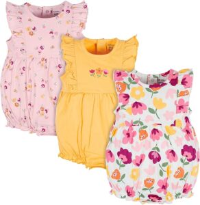baby girl floral rompers