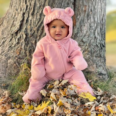baby fleece bunting suit