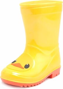 Yellow duck toddler rain boots with waterproof rubber design Yellow duck toddler rain boots with waterproof rubber design