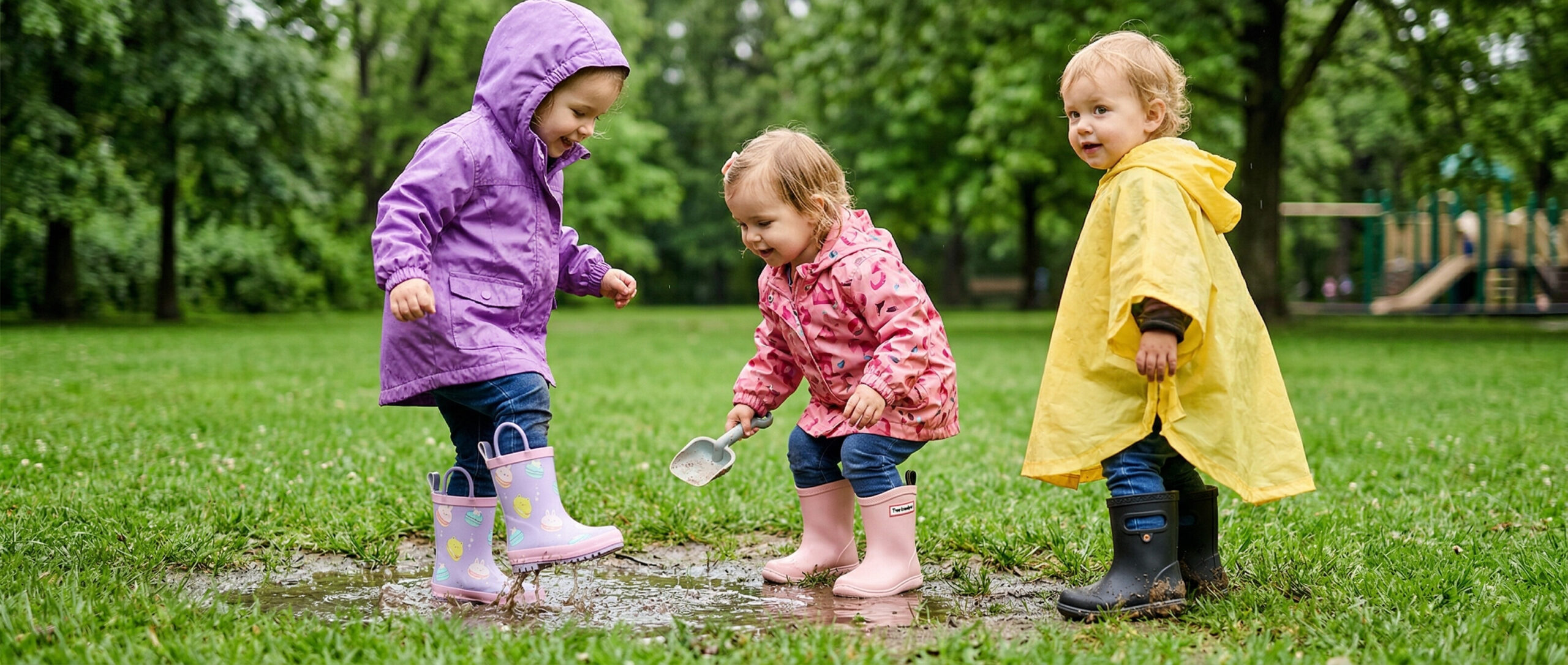 Toddler Rain Boots for Wide Feet
