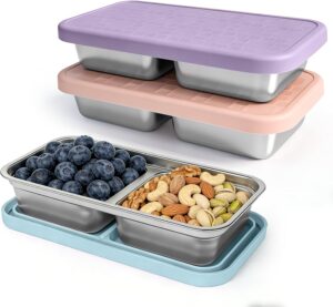 Mostdream stainless steel bento lunch box with multiple food compartments and stackable design for school lunches and meal prep Mostdream stainless steel bento lunch box with multiple food compartments and stackable design for school lunches and meal prep
