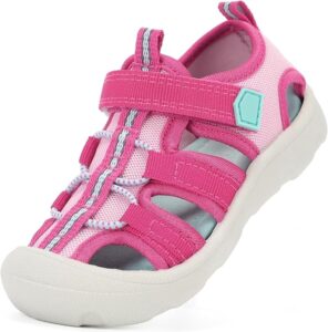 Toddler wide toe box water shoes with breathable quick-dry knit upper, non-slip sole, adjustable straps, and protective toe cap for summer beach and pool play Toddler wide toe box water shoes with breathable quick-dry knit upper, non-slip sole, adjustable straps, and protective toe cap for summer beach and pool play