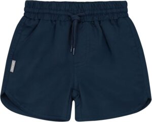 Boys dark navy UV swim shorts with UPF 50+ sun protection and quick-dry fabric for beach days and pool adventures
